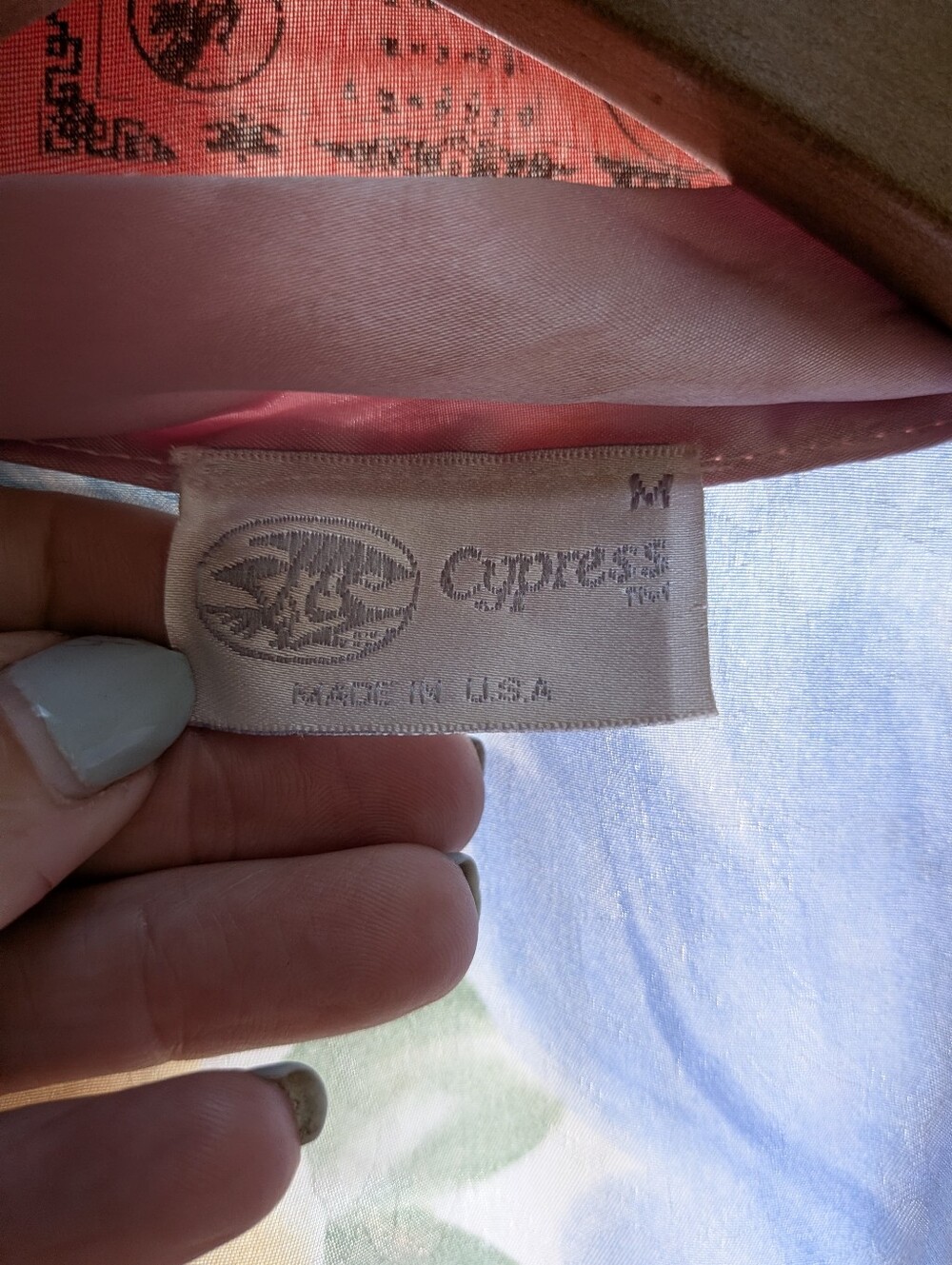 Empress Pink Satin Lined Garment with Logo Tag